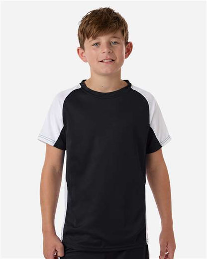 Augusta Sportswear Youth Cutter Jersey 1518 Black/ White