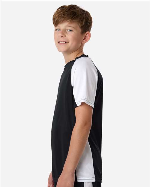 Augusta Sportswear Youth Cutter Jersey 1518 Black/ White