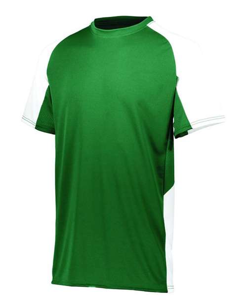 Augusta Sportswear Youth Cutter Jersey 1518 Dark Green/ White