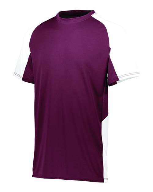 Augusta Sportswear Youth Cutter Jersey 1518 Maroon/ White