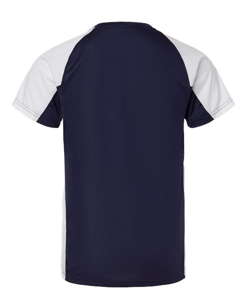 Augusta Sportswear Youth Cutter Jersey 1518 Navy/ White