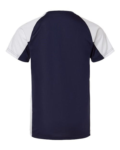 Augusta Sportswear Youth Cutter Jersey 1518 Navy/ White