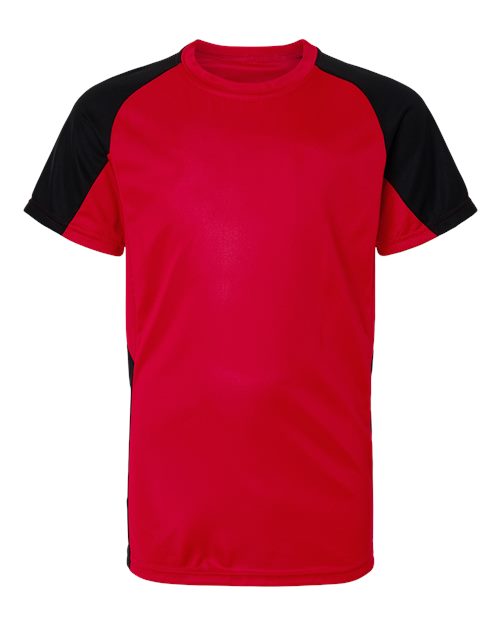 Augusta Sportswear Youth Cutter Jersey 1518 Red/ Black