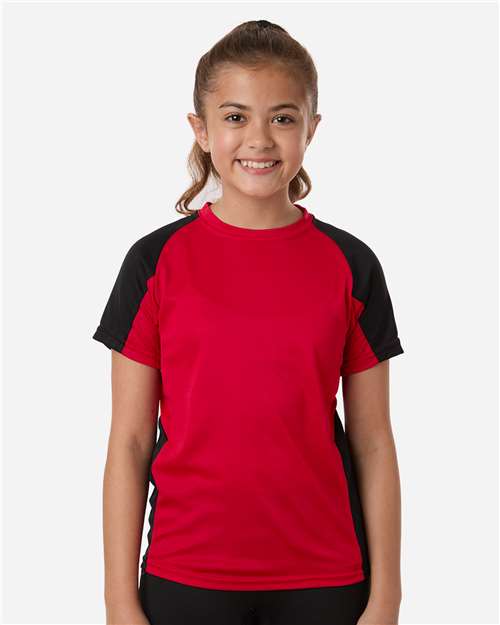 Augusta Sportswear Youth Cutter Jersey 1518 Red/ Black