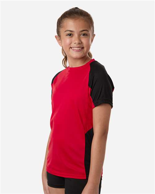 Augusta Sportswear Youth Cutter Jersey 1518 Red/ Black