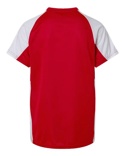 Augusta Sportswear Youth Cutter Jersey 1518 Red/ White