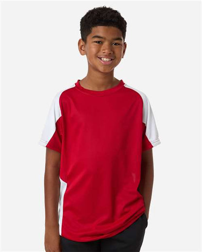Augusta Sportswear Youth Cutter Jersey 1518 Red/ White