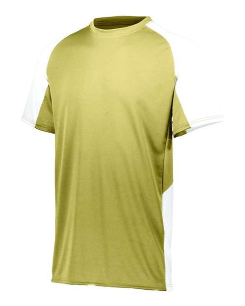 Augusta Sportswear Youth Cutter Jersey 1518 Vegas Gold/ White