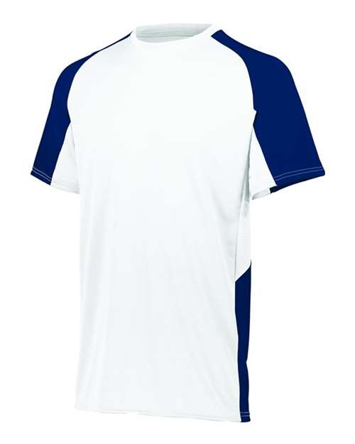 Augusta Sportswear Youth Cutter Jersey 1518 White/ Navy