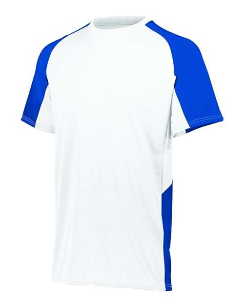 Augusta Sportswear Youth Cutter Jersey 1518 White/ Royal