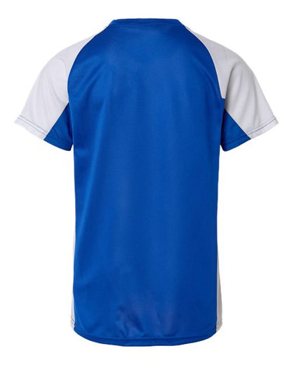 Augusta Sportswear Youth Cutter Jersey 1518 Royal/ White