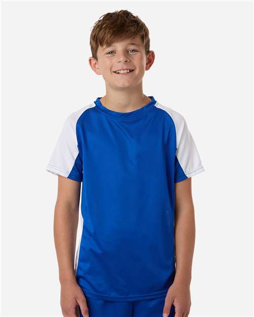 Augusta Sportswear Youth Cutter Jersey 1518 Royal/ White
