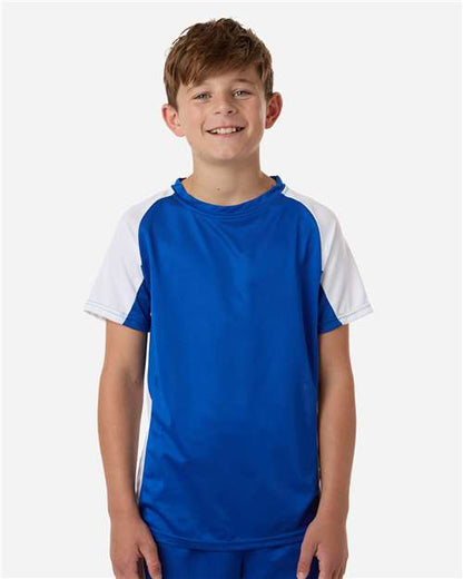 Augusta Sportswear Youth Cutter Jersey 1518 Royal/ White