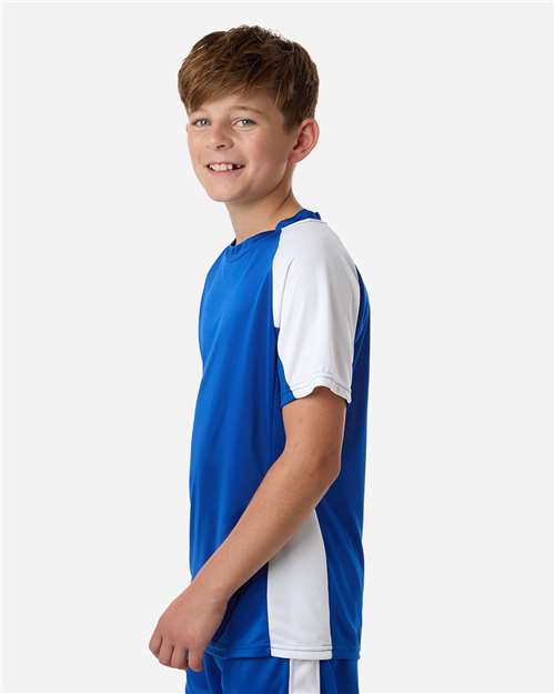 Augusta Sportswear Youth Cutter Jersey 1518 Royal/ White