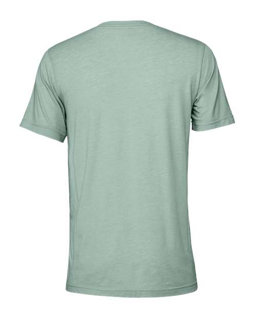 BELLA + CANVAS Triblend Tee 3413 Denim Triblend Custom Embroidered Business Logo