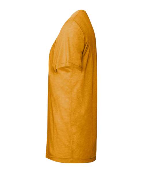 BELLA + CANVAS Triblend Tee 3413 Mustard Triblend Custom Embroidered Business Logo