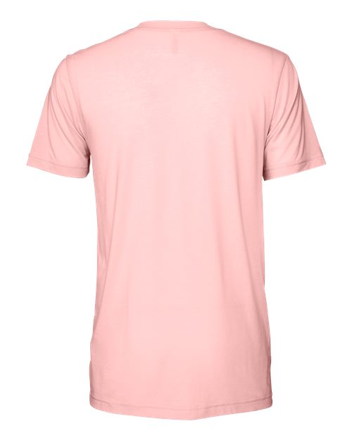 BELLA + CANVAS Triblend Tee 3413 Peach Triblend Custom Embroidered Business Logo