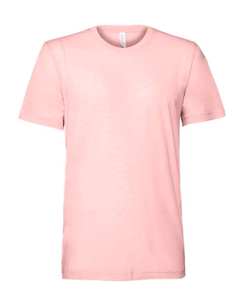 BELLA + CANVAS Triblend Tee 3413 Pink Triblend Custom Embroidered Business Logo