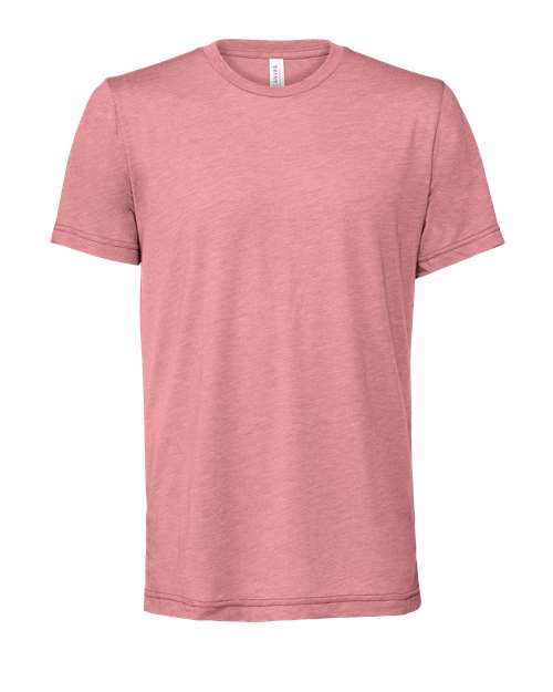 BELLA + CANVAS Triblend Tee 3413 Orchid Triblend Custom Embroidered Business Logo