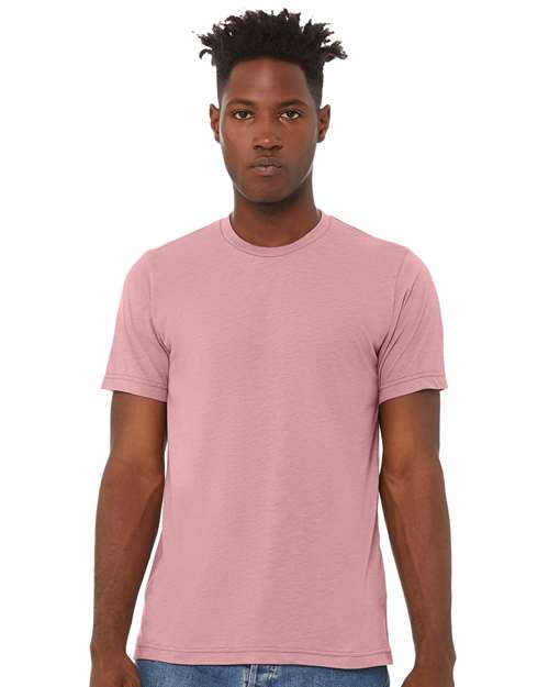 Custom Embroidered  BELLA + CANVAS Triblend Tee 3413 Orchid Triblend