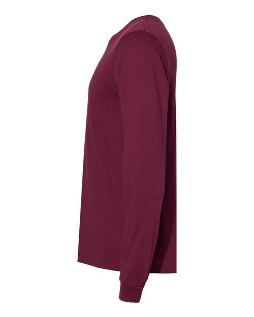 BELLA + CANVAS Jersey Long Sleeve Tee 3501 Maroon