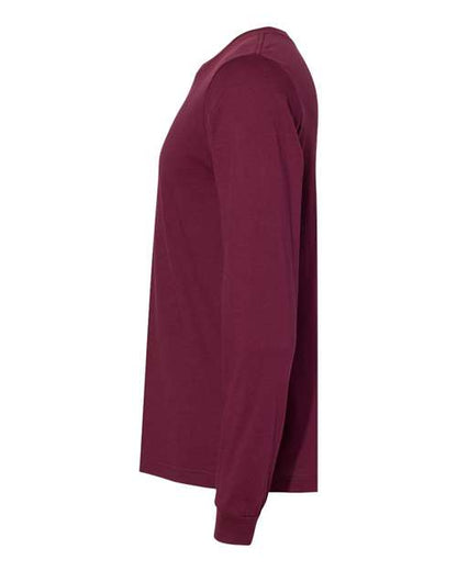 BELLA + CANVAS Jersey Long Sleeve Tee 3501 Maroon