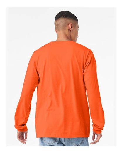 BELLA + CANVAS Eco-Fleece Baller Short Sleeve Hoodie 3501 Orange Custom Embroidered Business Logo