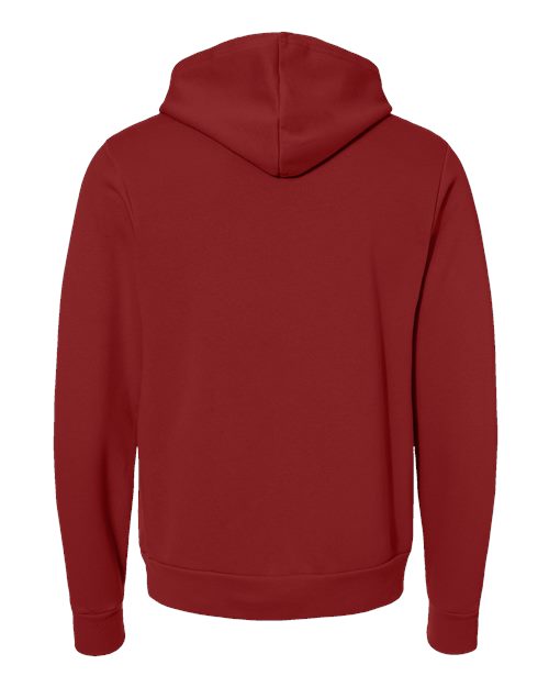 BELLA + CANVAS Sponge Fleece Hoodie 3719 Cardinal Custom Embroidered Business Logo