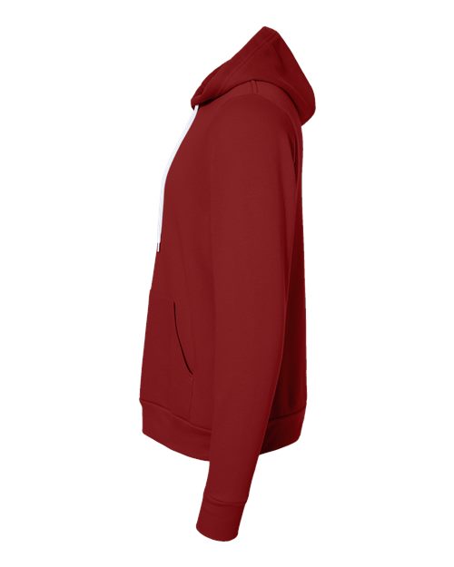 BELLA + CANVAS Sponge Fleece Hoodie 3719 Cardinal Custom Embroidered Business Logo