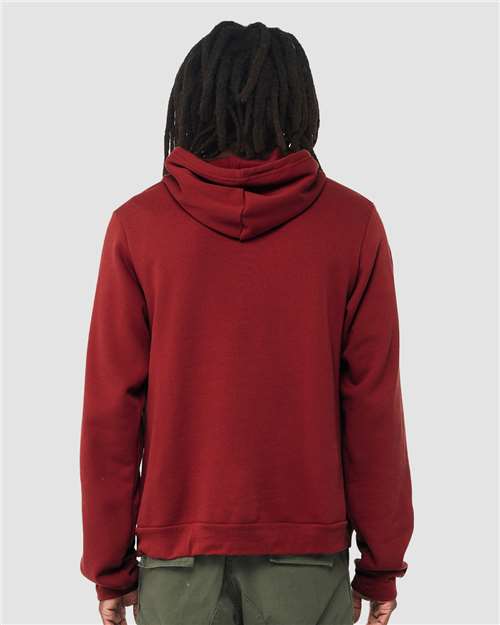 BELLA + CANVAS Sponge Fleece Hoodie 3719 Cardinal Custom Embroidered Business Logo