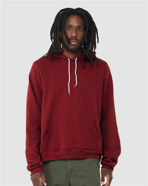 Custom Embroidered  BELLA + CANVAS Sponge Fleece Hoodie 3719 Cardinal