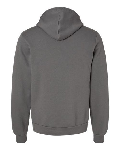 BELLA + CANVAS Sponge Fleece Hoodie 3719 Ash Custom Embroidered Business Logo