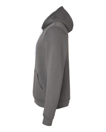 BELLA + CANVAS Sponge Fleece Hoodie 3719 Asphalt Custom Embroidered Business Logo