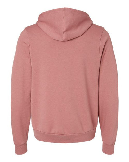 BELLA + CANVAS Sponge Fleece Full-Zip Hoodie 3739 Heather Mauve