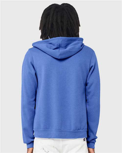 BELLA + CANVAS Sponge Fleece Full-Zip Hoodie 3739 Heather Columbia Blue