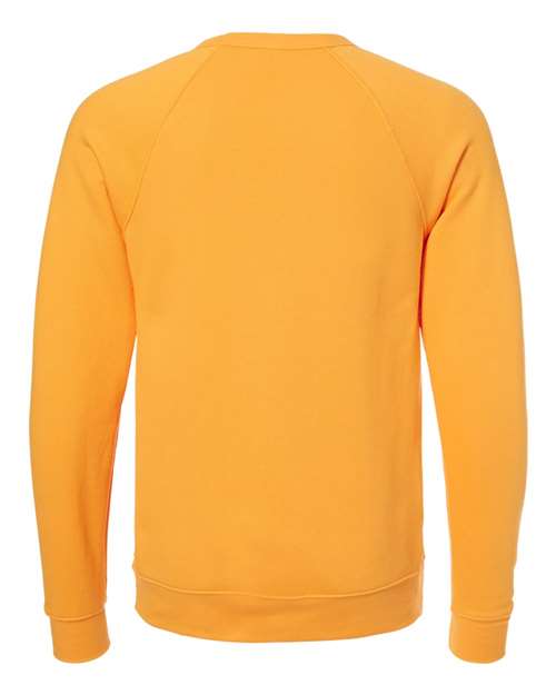 BELLA + CANVAS Sponge Fleece Raglan Crewneck Sweatshirt 3901 Custom Embroidered Business Logo