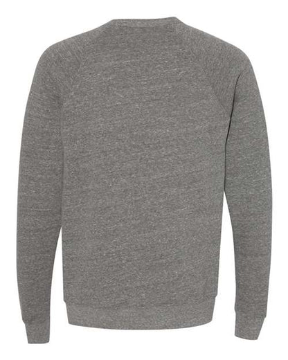 BELLA + CANVAS Sponge Fleece Raglan Crewneck Sweatshirt 3901 Custom Embroidered Business Logo
