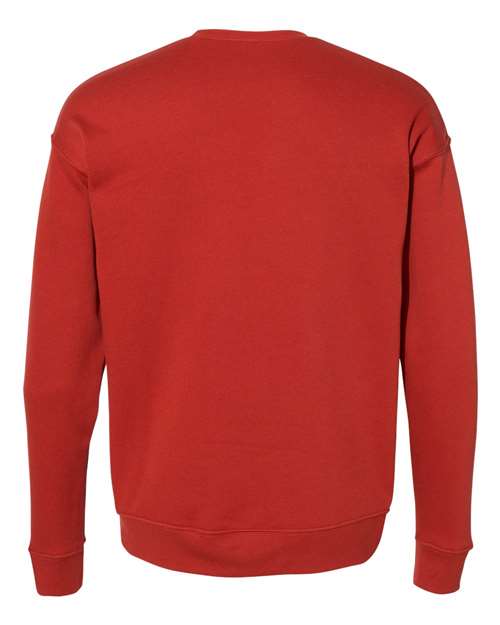 BELLA + CANVAS Sponge Fleece Drop Shoulder Crewneck Sweatshirt 3945 Custom Embroidered Business Logo