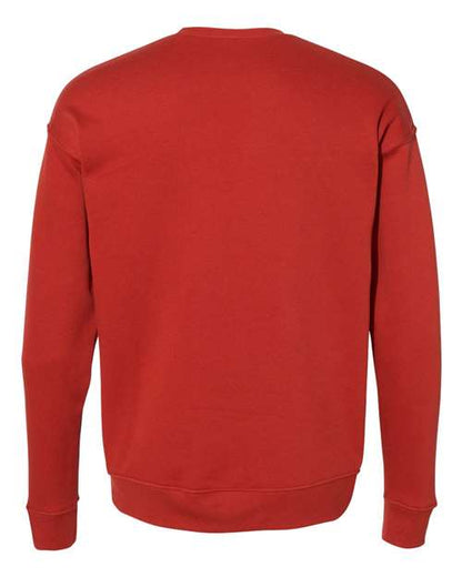 BELLA + CANVAS Sponge Fleece Drop Shoulder Crewneck Sweatshirt 3945 Custom Embroidered Business Logo
