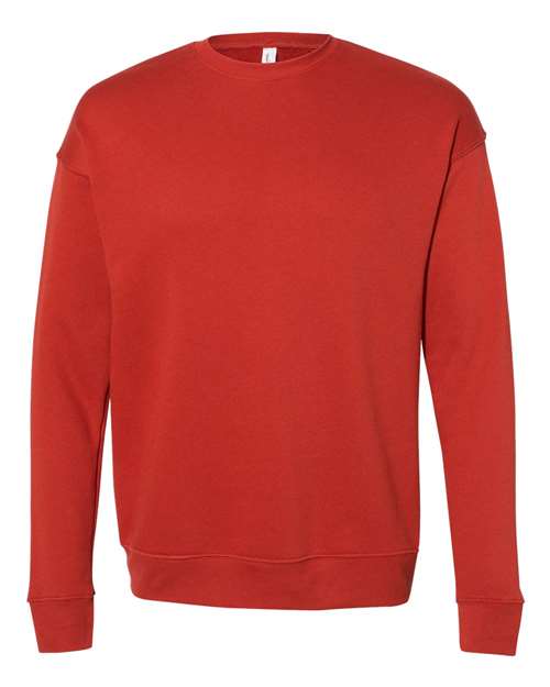 BELLA + CANVAS Sponge Fleece Drop Shoulder Crewneck Sweatshirt 3945 Custom Embroidered Business Logo