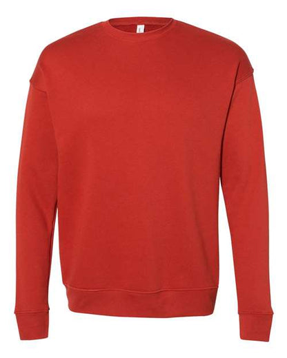 BELLA + CANVAS Sponge Fleece Drop Shoulder Crewneck Sweatshirt 3945 Custom Embroidered Business Logo