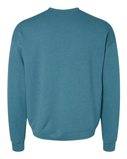 BELLA + CANVAS Sponge Fleece Drop Shoulder Crewneck Sweatshirt 3945 Custom Embroidered Business Logo