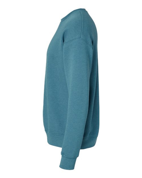 BELLA + CANVAS Sponge Fleece Drop Shoulder Crewneck Sweatshirt 3945 Heather Deep Teal