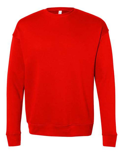 BELLA + CANVAS Sponge Fleece Drop Shoulder Crewneck Sweatshirt 3945 Poppy