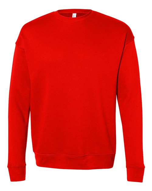 BELLA + CANVAS Sponge Fleece Drop Shoulder Crewneck Sweatshirt 3945 Poppy