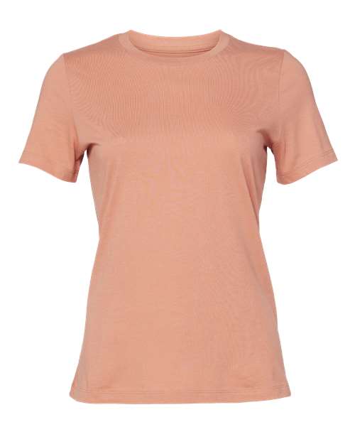 BELLA + CANVAS Women’s Relaxed Jersey Tee 6400 Custom Embroidered Business Logo
