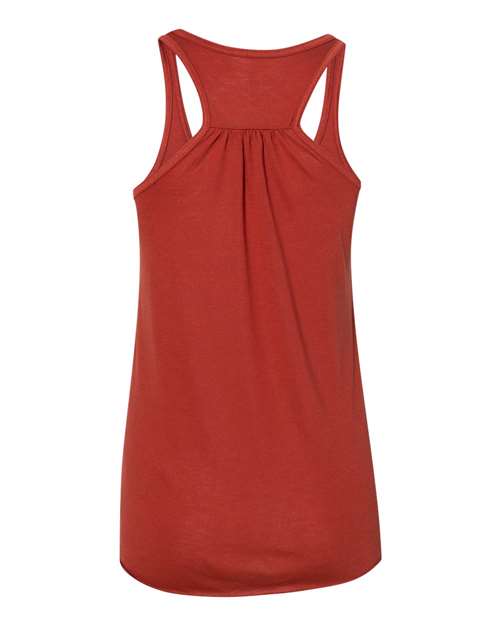 BELLA + CANVAS Women's Flowy Racerback Tank 8800 Brick