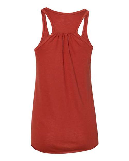 BELLA + CANVAS Women's Flowy Racerback Tank 8800 Brick