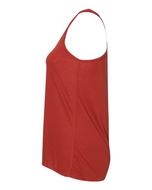 BELLA + CANVAS Women's Flowy Racerback Tank 8800 Brick