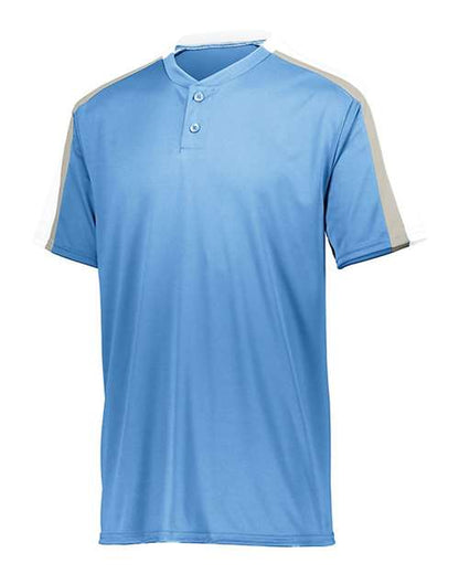 Custom EmbroideredAugusta Sportswear Men's Power Plus Jersey 2.0 7229 Columbia Blue/ White/ Silver Grey